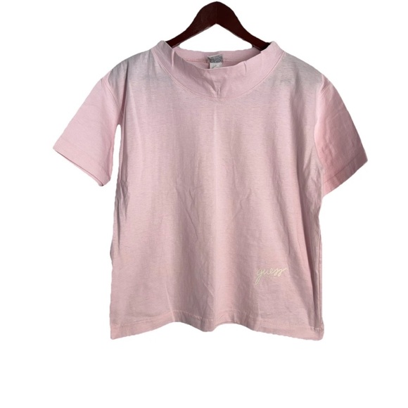 Guess Tops - Vintage Guess Jeans USA Womens Pink Baby Tee Top S Y2K 90s Grunge
